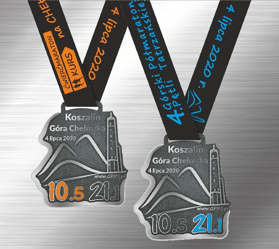 Medal - Ćwierćmaraton Kurs na Chełmską 2020 i 4. Górski Półmaraton Pętli Tatrzańskiej